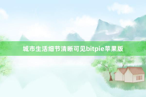 城市生活细节清晰可见bitpie苹果版