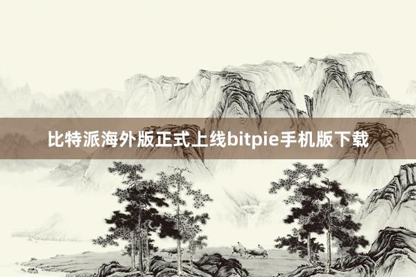 比特派海外版正式上线bitpie手机版下载