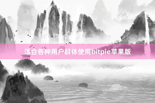 适合各种用户群体使用bitpie苹果版