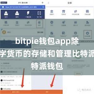 bitpie钱包app除了数字货币的存储和管理比特派钱包