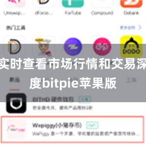 实时查看市场行情和交易深度bitpie苹果版