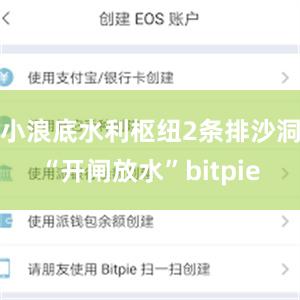 小浪底水利枢纽2条排沙洞“开闸放水”bitpie