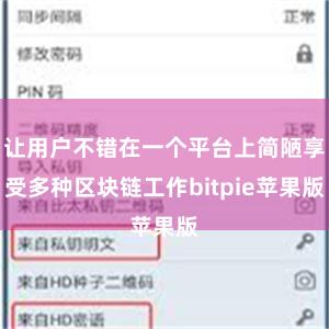 让用户不错在一个平台上简陋享受多种区块链工作bitpie苹果版