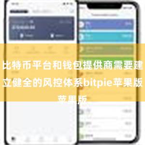 比特币平台和钱包提供商需要建立健全的风控体系bitpie苹果版